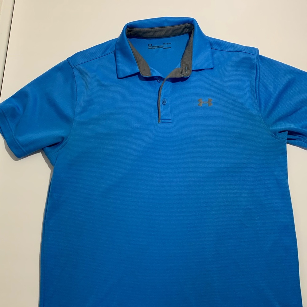 Large blue under armour polo
